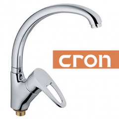 Змішувач для кухні Вухо на гайці Cron CEBA (Chr-777) Буча