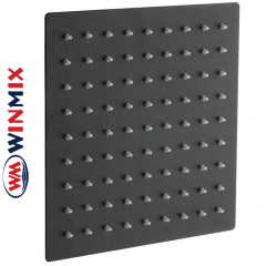 Душова лійка тропічний душ з нерж. сталі SUS304 Winmix WM-06 Black (20*20 см) Миколаїв