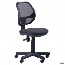 Операторское кресло АМФ Чат черная ткань спинка сетка черная