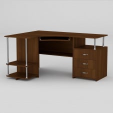 Комп'ютерний стіл Компаніт СУ-4 1500х1100х766 мм горіх