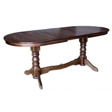 Стіл Сейм розсувний 1600-2000х900 мм кухонний для обідньої зони дерев'яний темний горіх