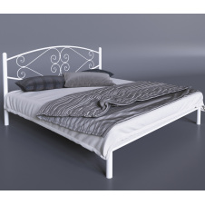 Двоспальне ліжко Камелія Tenero металеве для готельних номерів будинку квартири 120х200