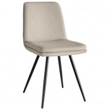 Обідній м'який стілець Lukas AMF зі спинкою в тканинній оббивці для кухні вітальні квартири офісу салону Крем
