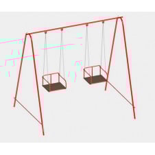 Детские качели Dali 710-K двойные подвесные металлические для улицы для дачи