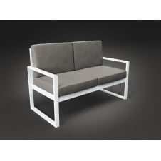 Двомісний диван Tenero Час-Пік 142 см м'які сидіння на металлокаркасе для саду для кафе