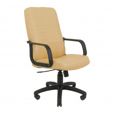 Офисное кресло Richman Prius кожзам песочный Флай 2201 на колесиках черный пластик