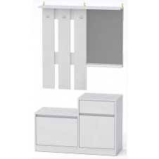 Прихожая Компанит Влада модульный набор белого цвета