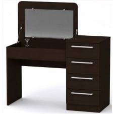 Туалетний столик з дзеркалом Трюмо-9 Компаніт колір темний венге