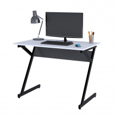 Компьютерний стіл Loft-design L-7 100x60x80 см у кольорі білий-німфея