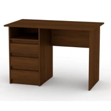 Письмовий стіл Декан Компанет 1100х600 мм з тумбочкою з дсп горіх