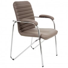 Крісло Rumba AMF на ніжках хром шкірзам коричневий