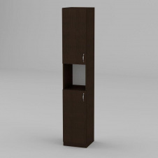 Книжный шкаф Компанит КШ-10 1950x366x350 мм венге