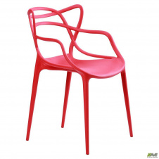 Пластиковий стілець Viti-Masters червоний для вуличного кафе на кухню