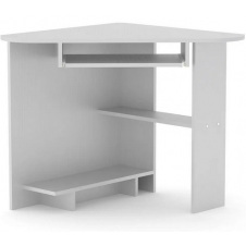 Компьютерный стол угловой Компанит СУ-15 лдсп в цвете бук белый-альба