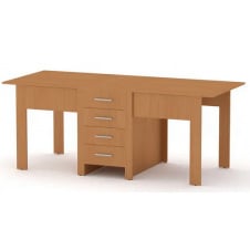 Кухонный стол-книжка-3 Компанит раскладной 500-1900х800х750 мм лдсп бук