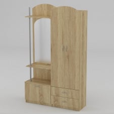 Прихожі Компаніт Валентина 1200х2000х375 мм дуб сонома