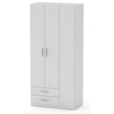 Шафа-13 Компаніт трьохдверний для одягу 1950х900х464 мм білий