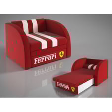 Мягкое кресло-кровать Пит-Стоп Sentenzo 122х1650 см красный