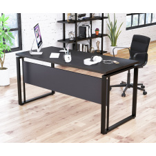 Письменный стол Loft-design G-160-32 с царгой столешница 1600х700 мм венге