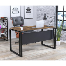 Письменный стол Loft-Design G-135-16 с царгой столешница 1350х700 мм дсп орех