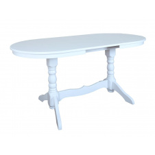 Стол обеденный Сейм раздвижной 160-200 см белый деревянный