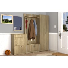 Меблі для передпокою модульна Компаніт №4 дсп дуб-сонома Кобижча