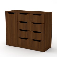 Комод 4+1М Компанит для спальни дсп орех-эко Вольнянск