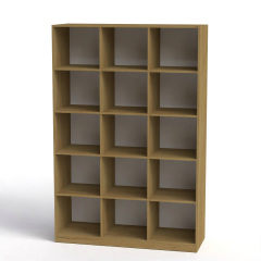 Книжный шкаф открытый КШ-3 Компанит 1950х1300х448 мм дсп дуб-крафт-золотой Луцк