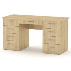Письменный стол Учитель-3 Компанит 1400х600 мм с двумя тумбочками дсп дуб-сонома Херсон