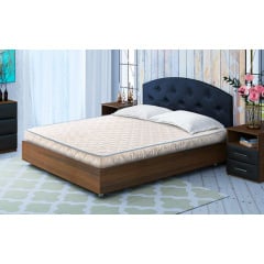 Двуспальний матрас Еко-42 ЕММ 18х200 см на пружинном блок Бонель Орехов