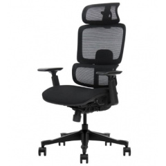 Крісло поворотне WALTER чорна тканина/чорний каркас Ужгород