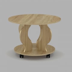 Стол журнальный Компанит Ринг дуб Сонома Бородянка