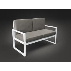 Двухместный диван Tenero Час-Пик 142 см мягкие сидушки на металлокаркасе для сада для кафе Ивано-Франковск