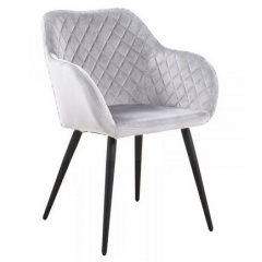 Мяке крісло Арно 835х520х605 мм на металевих ніжках сірий колір м'якого сидіння Оріхів