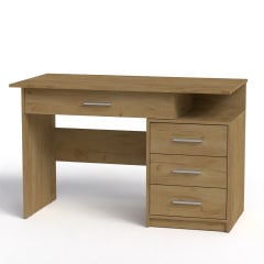 Стол письменный Компанит Студент-2 однотумбовый 1200х600х750 мм лдсп дуб-крафт-золотой Каменец-Подольский