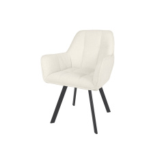 Стілець GABRIEL чорний каркас/білий тк. Киев