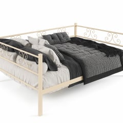 Двоспальна диван-ліжко Самшит Tenero металева в сучасному стилі для сімейної пари 160х200 Ровно