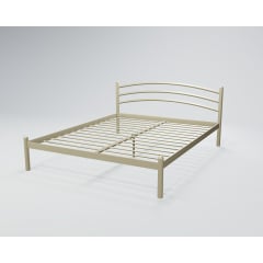 Металлическая двуспальная кровать Тенеро Маранта 180х200 см белая Первомайск