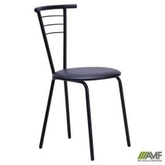 Кухонный стул AMF Бонус обеденный черный металл каркас с мягким сидением Киев
