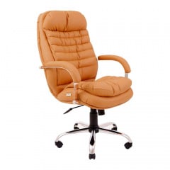Офисное кресло Валенсия-UA Richman хром оранжевый Ромны