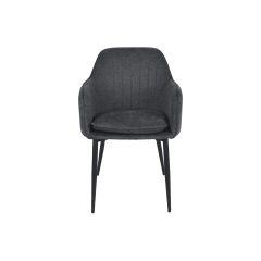 Стілець EMILY чорний каркас/графіт тк. Днепр