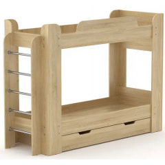 Двухъярусная кровать детская Твикс Компанит 70х190 см дсп дуб-сонома Кропивницкий