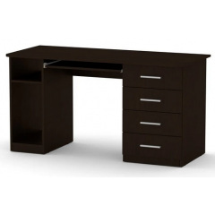 Комп'ютерний стіл Компаніт СКМ-11 1400х600х736 мм венге Бородянка