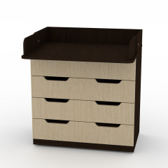 Комод Пеленальний Компаніт з 4-ма висувними ящиками лдсп венге-комбі Київ