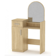 Туалетний столик з дзеркалом Компанит Трюмо-1 дсп дуб-сонома Луцьк