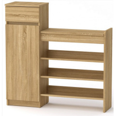 Тумба-шкафчик ТО-16 Компанит дсп дуб-сонома для обуви в прихожей Полтава