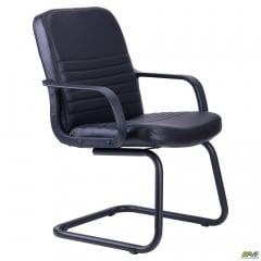 Кресло офисное АМФ Чинция CF черное на полозьях Южноукраинск