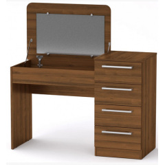 Трюмо-9 Компанит туалетній столик+зеркало+выдвижные язщики в цвете дсп орех Киев