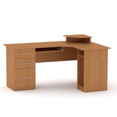Компьютерный стол Компанит СУ-3 угловой 1600х1100х756 мм лдсп бук-натуральный Боярка