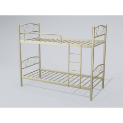 Двухъярусная кровать Tenero Viola 90х200 см металлическая бежевого цвета Владимир-Волынский